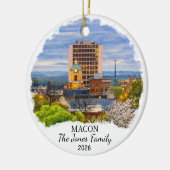 Personalisierter Macon-Schmuck, Benutzerdefiniert  Keramik Ornament (Links)