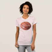 Personalisierter Mädchen-Basketball T-Shirt (Vorne ganz)