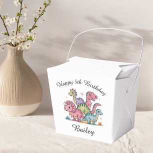 Personalisierter Mädchen-Dinosaurier-Geburtstag Geschenkschachtel