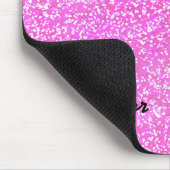 PERSONALISIERTER MÄDCHENGLITZER MIT NAMEN MOUSEPAD (Ecke)