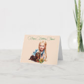 Personalisierter Mädchenname Geburtskarte Karte (Vorderseite)