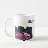 Personalisierter MädchenRacer - Tasse (Links)