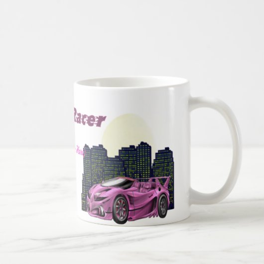 Personalisierter MädchenRacer - Tasse (Rechts)