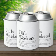 Personalisierter Mädels-Wochenende-Definition-Dose