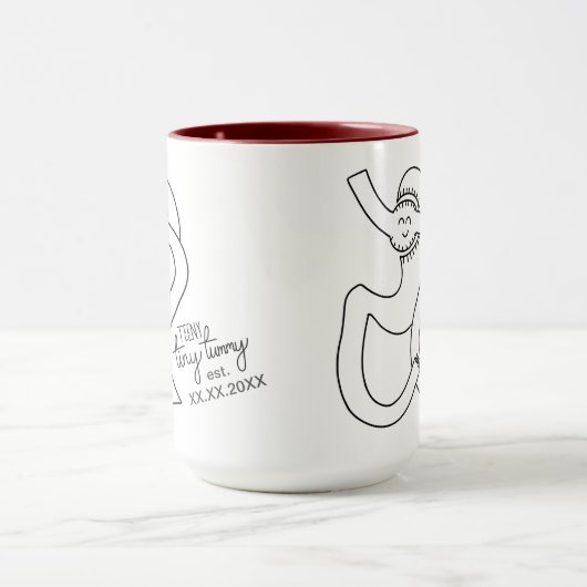 Personalisierter Magenüberfall Bariatrische Operat Tasse (Zentrum)
