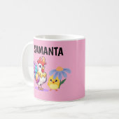 Personalisierter Magischer Hahn Becher Kaffeetasse (Vorderseite Links)
