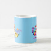 Personalisierter Magischer Hahn Becher Kaffeetasse (Mittel)