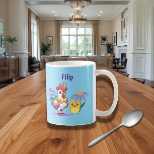 Personalisierter Magischer Hahn Becher Kaffeetasse