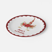 Personalisierter magischer pappteller (Schrägansicht)