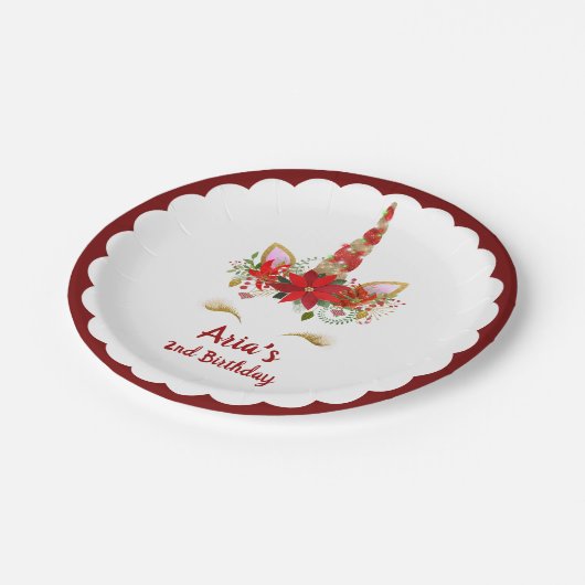 Personalisierter magischer pappteller (Schrägansicht)