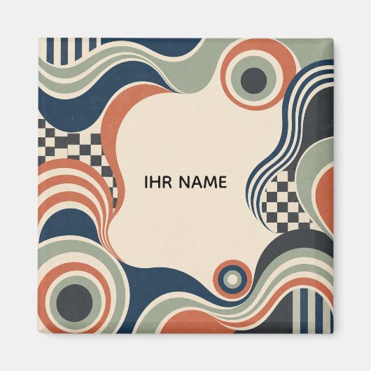 Personalisierter Magnet – Retro Focus (Vorne)