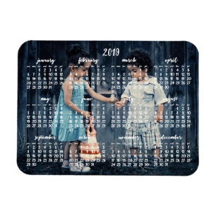 Personalisierter Magnetkalender 2019 3x4 Magnet