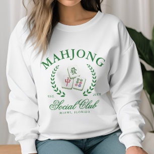 Personalisierter Mahjong-Sozialclub Sweatshirt