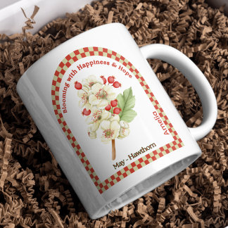 Personalisierter Mai - Geburtsmonat Blume Kaffeetasse