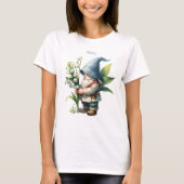 Personalisierter Mai Geburtsmonat Garten Gnome T-Shirt (Vorderseite)