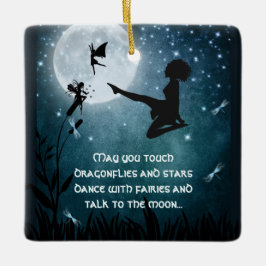 Personalisierter Mai Sie tanzen mit Fairies Irish  Keramikornament