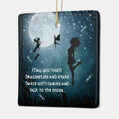 Personalisierter Mai Sie tanzen mit Fairies Irish  Keramikornament (Links)