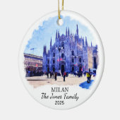 Personalisierter Mailänder Ornament, Italien Keramik Ornament (Links)
