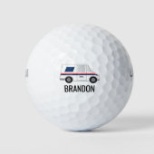 Personalisierter Mailman, Posttransporter Golfball (Vorderseite)