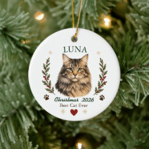 Personalisierter Maine Coon Katzen-Weihnachten