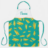 Personalisierter Mais auf der Cob-Muster-Schürze Schürze (Vorderseite)