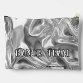 Personalisierter Majorette-Tänzer Liquid Silber #2 Zubehörtasche (Rückseite)