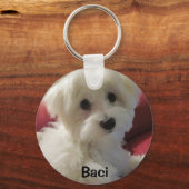 Personalisierter maltesischer Schlüsselanhänger (Vorderseite)