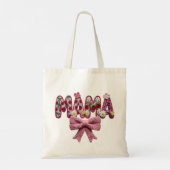 Personalisierter „Mama“ Blumen-Bow – Süße Küchen-E Tragetasche (Rückseite)