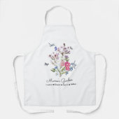 Personalisierter Mama-Garten Schürze (Vorderseite)