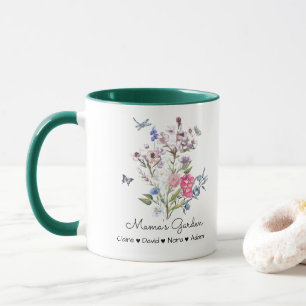 Personalisierter Mama-Garten Tasse