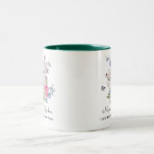 Personalisierter Mama-Garten Zweifarbige Tasse (Mittel)