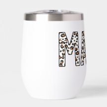 Personalisierter MAMA Leopard Print Est.