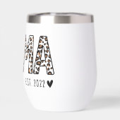 Personalisierter MAMA Leopard Print Est. (Rückseite)