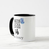 Personalisierter Mama-Typografie-Becher Tasse (Vorderseite Links)