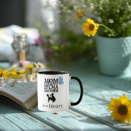 Personalisierter Mama-Typografie-Becher Tasse