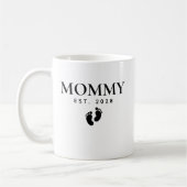 Personalisierter Mami- und Papi-Tassenset-Geburtst Kaffeetasse (Links)