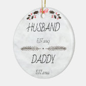 Personalisierter Mann Daddy - Neues Geschenk von P Keramik Ornament (Links)