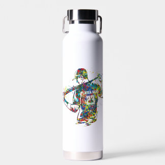 Personalisierter Mann/Junge Baseball-Spieler Trinkflasche