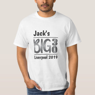 Personalisierter Mannes30. Geburtstag T-Shirt