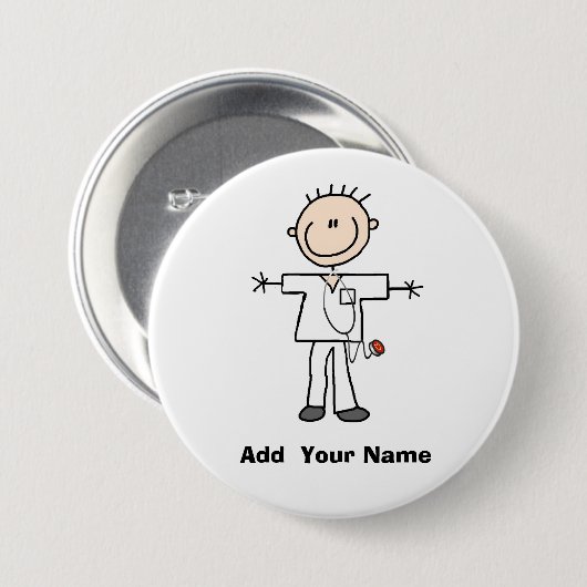 Personalisierter männlicher button (Vorne & Hinten)