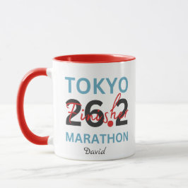 Personalisierter Marathonfinisher von Tokio, Gesch Tasse