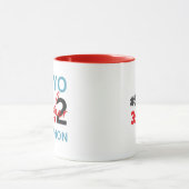 Personalisierter Marathonfinisher von Tokio, Gesch Tasse (Zentrum)