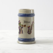 Personalisierter Mardi Gras Design Bierkrug Bierglas (Mittel)