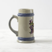 Personalisierter Mardi Gras Design Bierkrug Bierglas (Links)