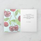 Personalisierter Marian Cherry Geburtstag Karte (Innenseite)