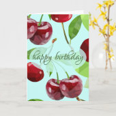 Personalisierter Marian Cherry Geburtstag Karte (Gelbe Blume)