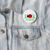 Personalisierter Marienkäfer-Knopf Button (Beispiel)