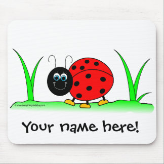 Personalisierter Marienkäfer Mousepad