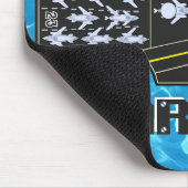 Personalisierter Marinestreiker Mousepad (Ecke)