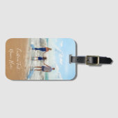 Personalisierter Markenname für Ihr Foto Gepäckanhänger (Vorderseite (Horizontal))